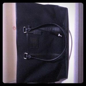 Black coach overnight bag